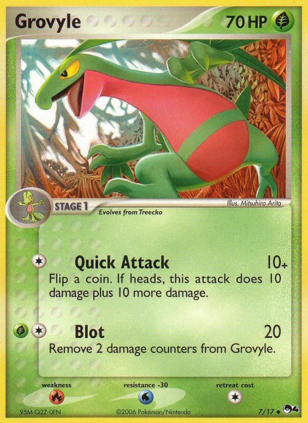 Grovyle (7/17) [POP Series 4] | Jomio and Rueliete's Cards and Comics