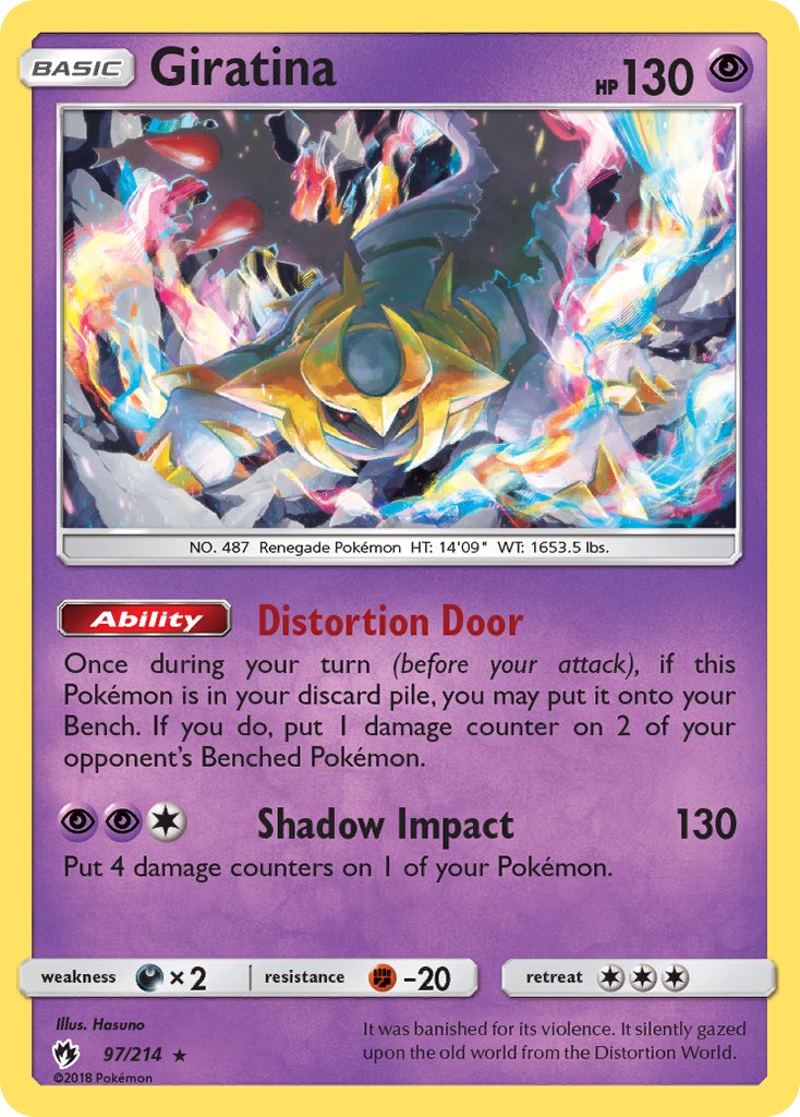 Giratina (97/214) (Theme Deck Exclusive) [Sun & Moon: Lost Thunder] | Jomio and Rueliete's Cards and Comics