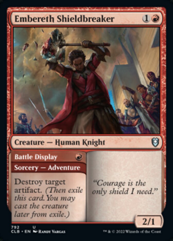 Embereth Shieldbreaker // Battle Display [Commander Legends: Battle for Baldur's Gate] | Jomio and Rueliete's Cards and Comics