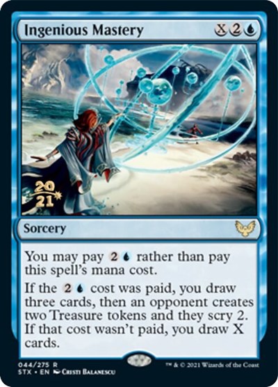 Ingenious Mastery [Strixhaven: School of Mages Prerelease Promos] | Jomio and Rueliete's Cards and Comics