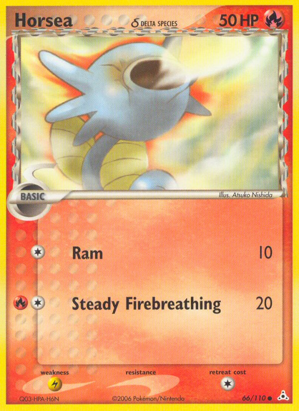Horsea (66/110) (Delta Species) [EX: Holon Phantoms] | Jomio and Rueliete's Cards and Comics