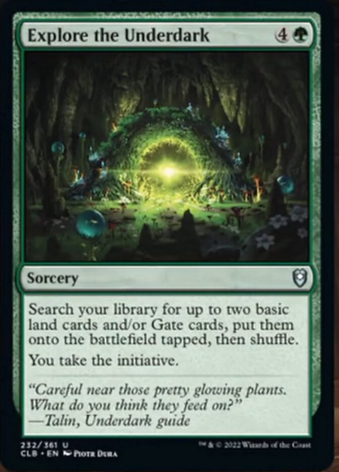 Explore the Underdark [Commander Legends: Battle for Baldur's Gate] | Jomio and Rueliete's Cards and Comics