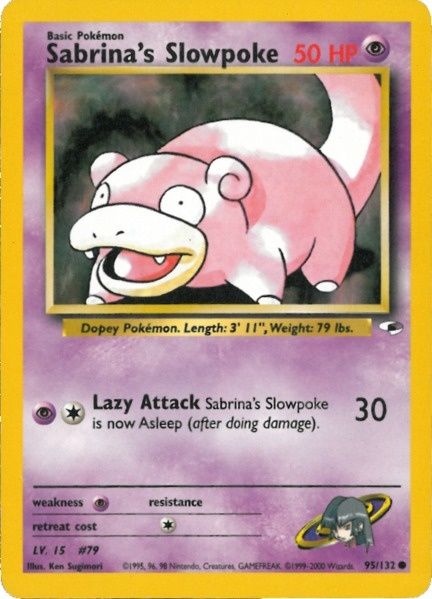 Sabrina's Slowpoke (95/132) [Gym Heroes Unlimited] | Jomio and Rueliete's Cards and Comics