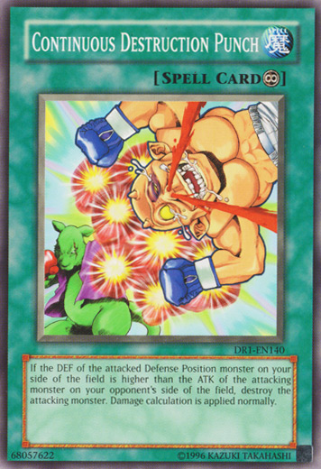 Continuous Destruction Punch [DR1-EN140] Common | Jomio and Rueliete's Cards and Comics