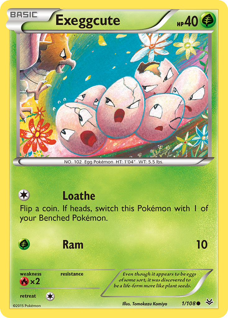 Exeggcute (1/108) [XY: Roaring Skies] | Jomio and Rueliete's Cards and Comics