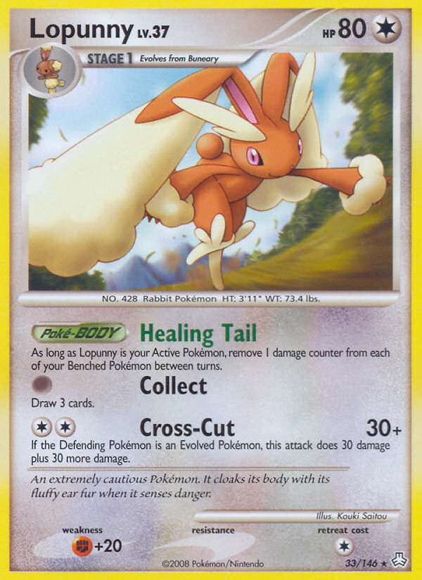 Lopunny (33/146) [Diamond & Pearl: Legends Awakened] | Jomio and Rueliete's Cards and Comics