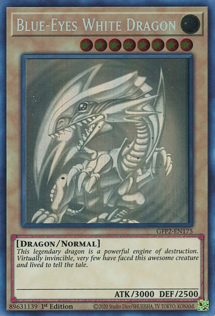 Blue-Eyes White Dragon [GFP2-EN175] Ghost Rare | Jomio and Rueliete's Cards and Comics