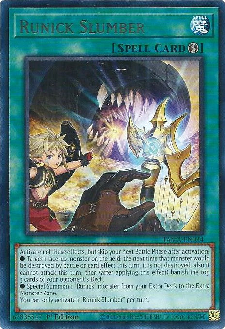 Runick Slumber [TAMA-EN034] Rare | Jomio and Rueliete's Cards and Comics