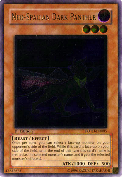 Neo-Spacian Dark Panther (UTR) [POTD-EN005] Ultimate Rare | Jomio and Rueliete's Cards and Comics