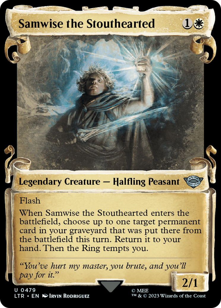 Samwise the Stouthearted [The Lord of the Rings: Tales of Middle-Earth Showcase Scrolls] | Jomio and Rueliete's Cards and Comics