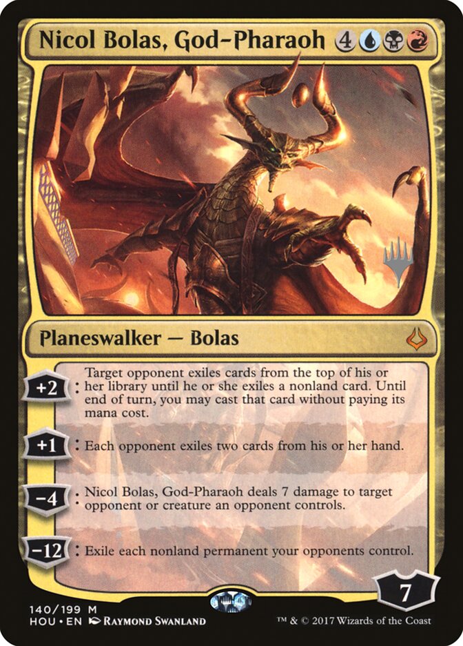 Nicol Bolas, God-Pharaoh (Promo Pack) [Hour of Devastation Promos] | Jomio and Rueliete's Cards and Comics