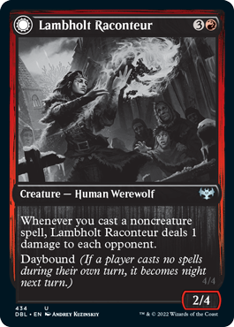 Lambholt Raconteur // Lambholt Ravager [Innistrad: Double Feature] | Jomio and Rueliete's Cards and Comics