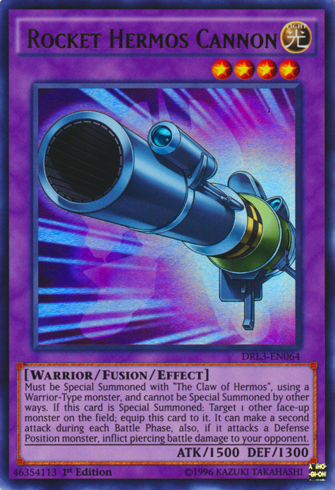 Rocket Hermos Cannon [DRL3-EN064] Ultra Rare | Jomio and Rueliete's Cards and Comics