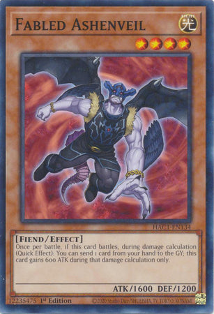 Fabled Ashenveil (Duel Terminal) [HAC1-EN134] Common | Jomio and Rueliete's Cards and Comics