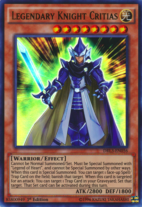 Legendary Knight Critias [DRL3-EN056] Ultra Rare | Jomio and Rueliete's Cards and Comics