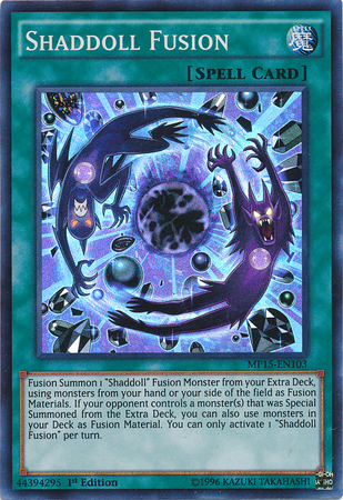 Shaddoll Fusion [MP15-EN103] Super Rare | Jomio and Rueliete's Cards and Comics