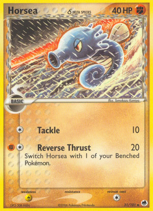 Horsea (31/101) (Delta Species) [EX: Dragon Frontiers] | Jomio and Rueliete's Cards and Comics