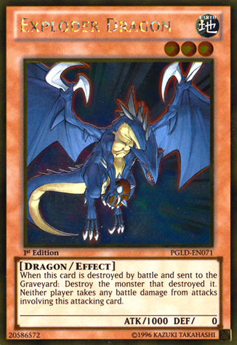 Exploder Dragon [PGLD-EN071] Gold Rare | Jomio and Rueliete's Cards and Comics