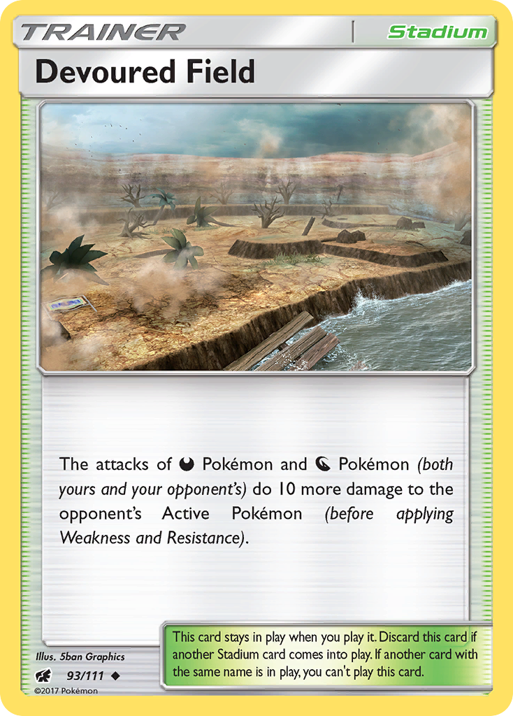 Devoured Field (93/111) [Sun & Moon: Crimson Invasion] | Jomio and Rueliete's Cards and Comics