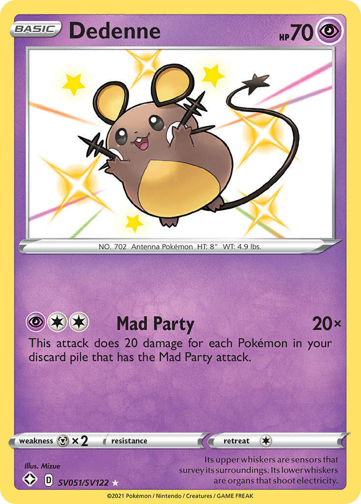 Dedenne (SV051/SV122) [Sword & Shield: Shining Fates] | Jomio and Rueliete's Cards and Comics