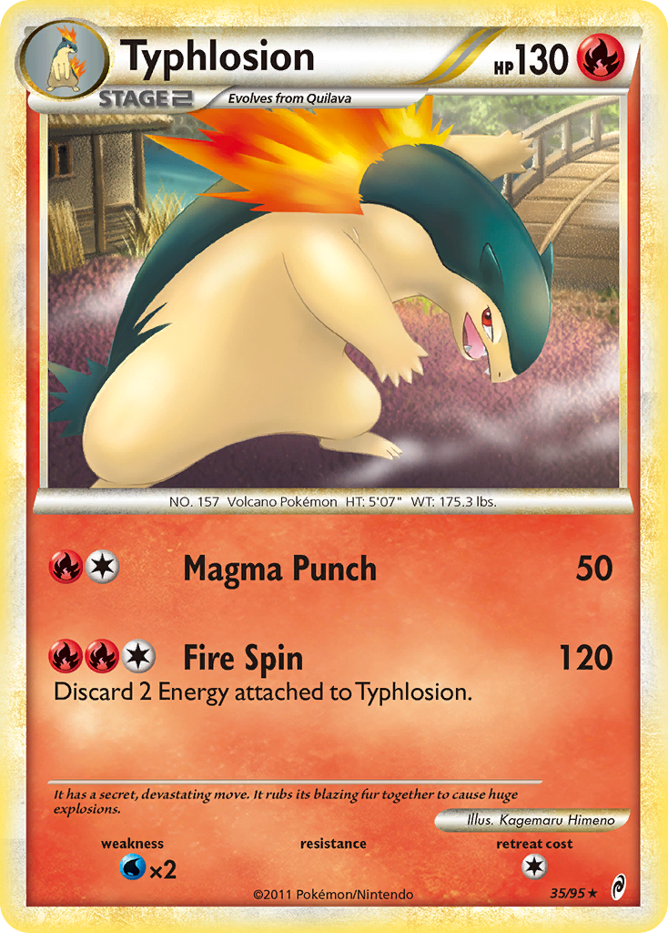Typhlosion (35/95) [HeartGold & SoulSilver: Call of Legends] | Jomio and Rueliete's Cards and Comics