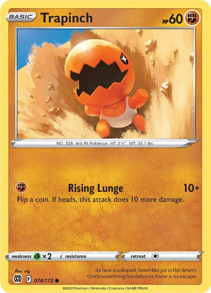 Trapinch (074/172) [Sword & Shield: Brilliant Stars] | Jomio and Rueliete's Cards and Comics