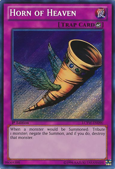 Horn of Heaven [LCYW-EN090] Secret Rare | Jomio and Rueliete's Cards and Comics