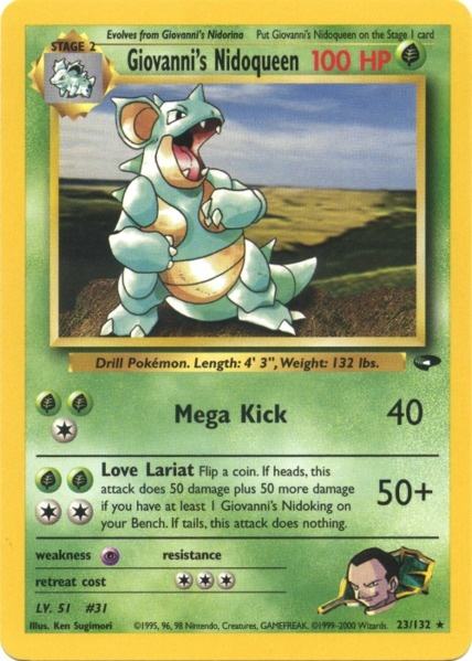 Giovanni's Nidoqueen (23/132) [Gym Challenge Unlimited] | Jomio and Rueliete's Cards and Comics