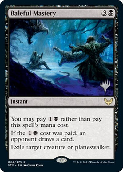 Baleful Mastery (Promo Pack) [Strixhaven: School of Mages Promos] | Jomio and Rueliete's Cards and Comics
