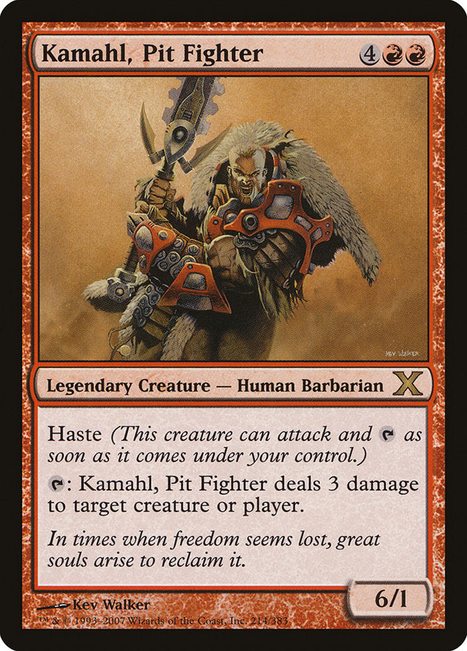 Kamahl, Pit Fighter [Tenth Edition] | Jomio and Rueliete's Cards and Comics
