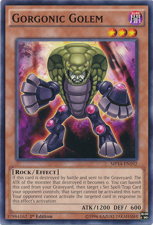 Gorgonic Golem [MP14-EN192] Common | Jomio and Rueliete's Cards and Comics