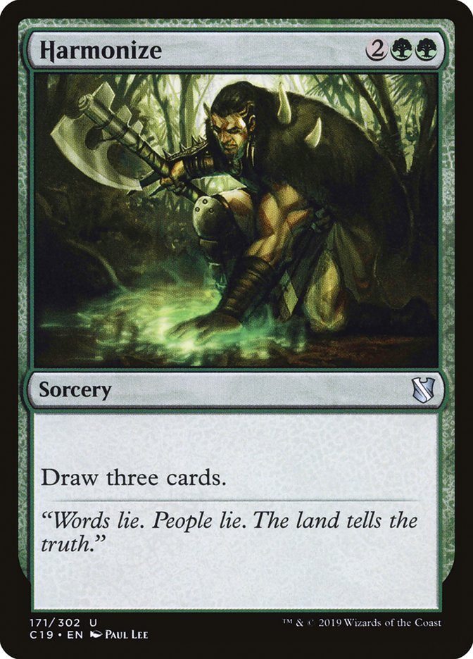 Harmonize [Commander 2019] | Jomio and Rueliete's Cards and Comics