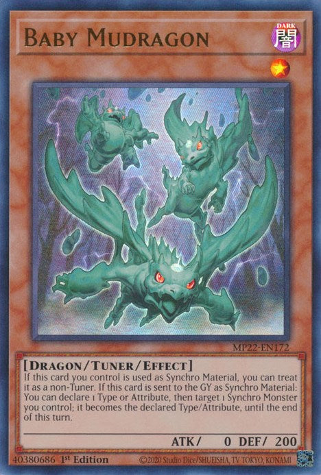 Baby Mudragon [MP22-EN172] Ultra Rare | Jomio and Rueliete's Cards and Comics