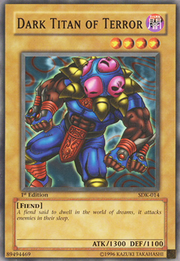 Dark Titan of Terror [SDK-014] Common | Jomio and Rueliete's Cards and Comics