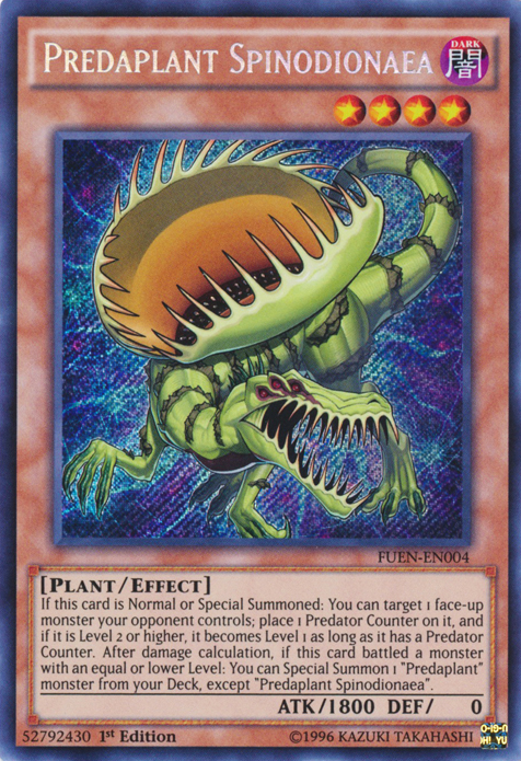Predaplant Spinodionaea [FUEN-EN004] Secret Rare | Jomio and Rueliete's Cards and Comics