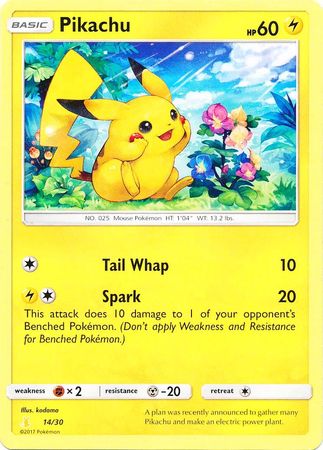 Pikachu (14/30) [Sun & Moon: Trainer Kit - Alolan Raichu] | Jomio and Rueliete's Cards and Comics