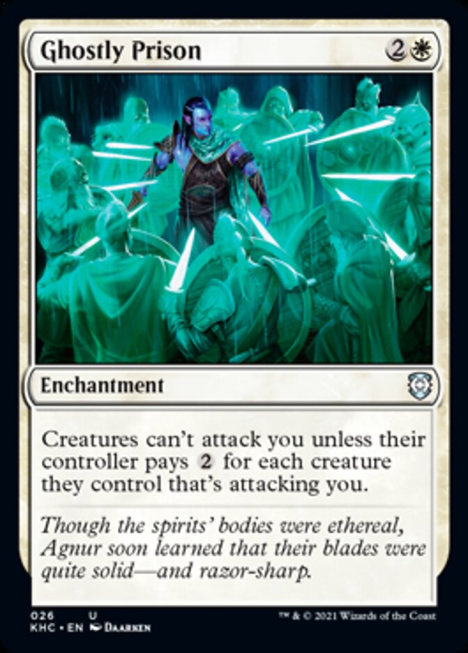 Ghostly Prison [Kaldheim Commander] | Jomio and Rueliete's Cards and Comics