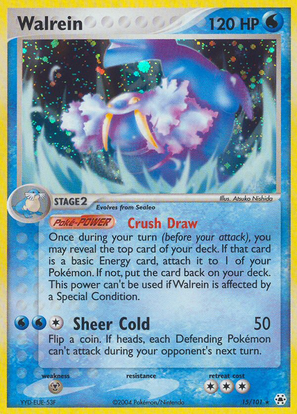 Walrein (15/101) [EX: Hidden Legends] | Jomio and Rueliete's Cards and Comics