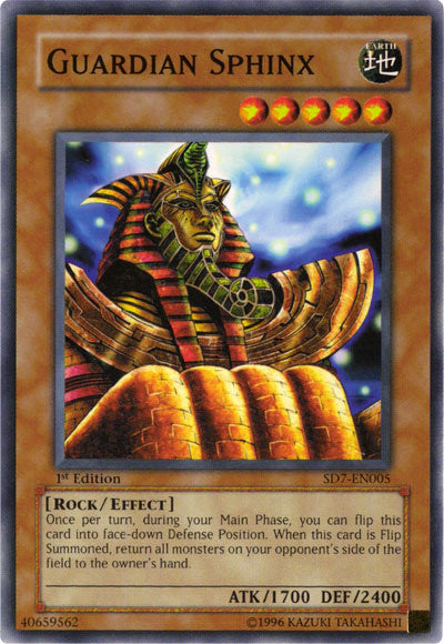 Guardian Sphinx [SD7-EN005] Common | Jomio and Rueliete's Cards and Comics