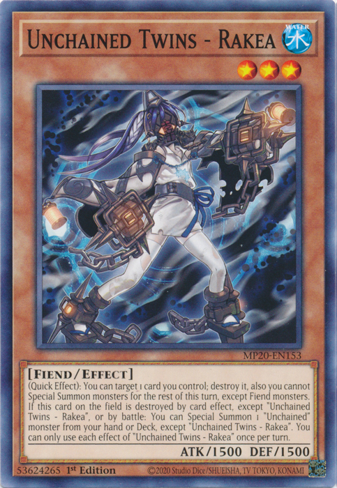 Unchained Twins - Rakea [MP20-EN153] Common | Jomio and Rueliete's Cards and Comics
