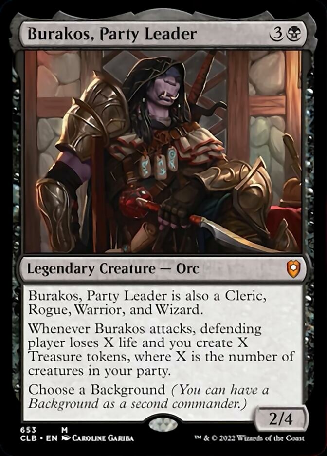 Burakos, Party Leader [Commander Legends: Battle for Baldur's Gate] | Jomio and Rueliete's Cards and Comics