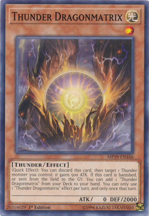 Thunder Dragonmatrix [MP19-EN166] Common | Jomio and Rueliete's Cards and Comics
