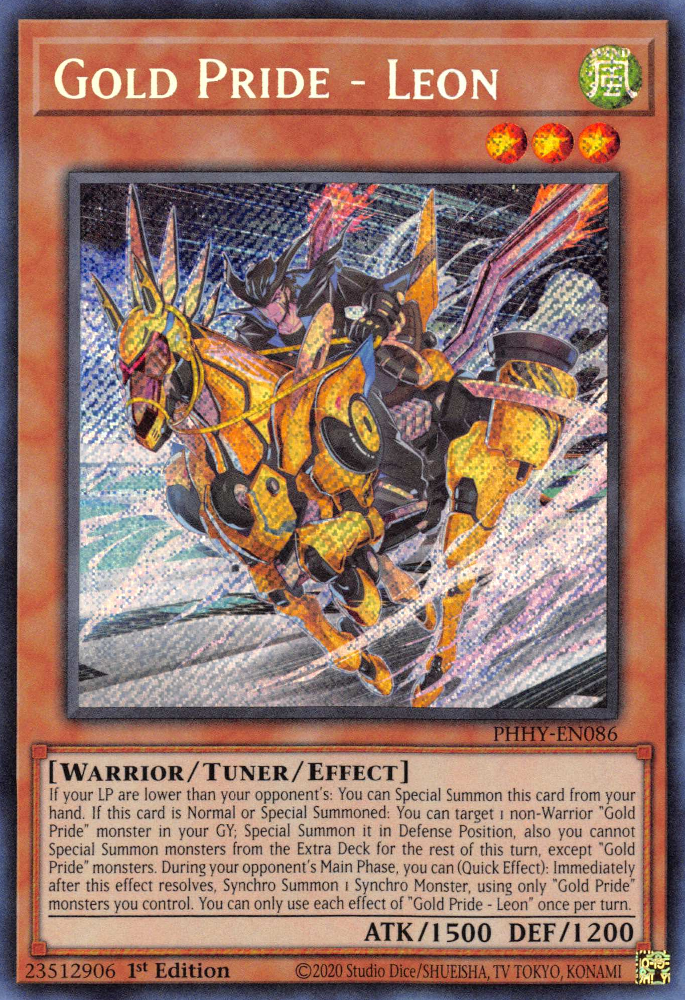 Gold Pride - Leon [PHHY-EN086] Secret Rare | Jomio and Rueliete's Cards and Comics
