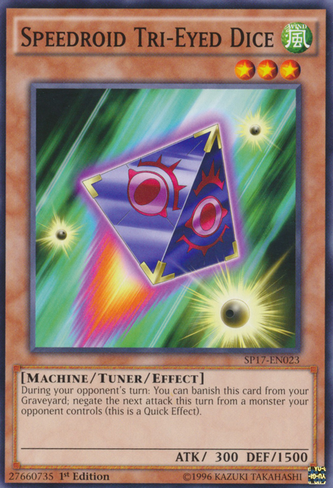 Speedroid Tri-Eyed Dice [SP17-EN023] Common | Jomio and Rueliete's Cards and Comics