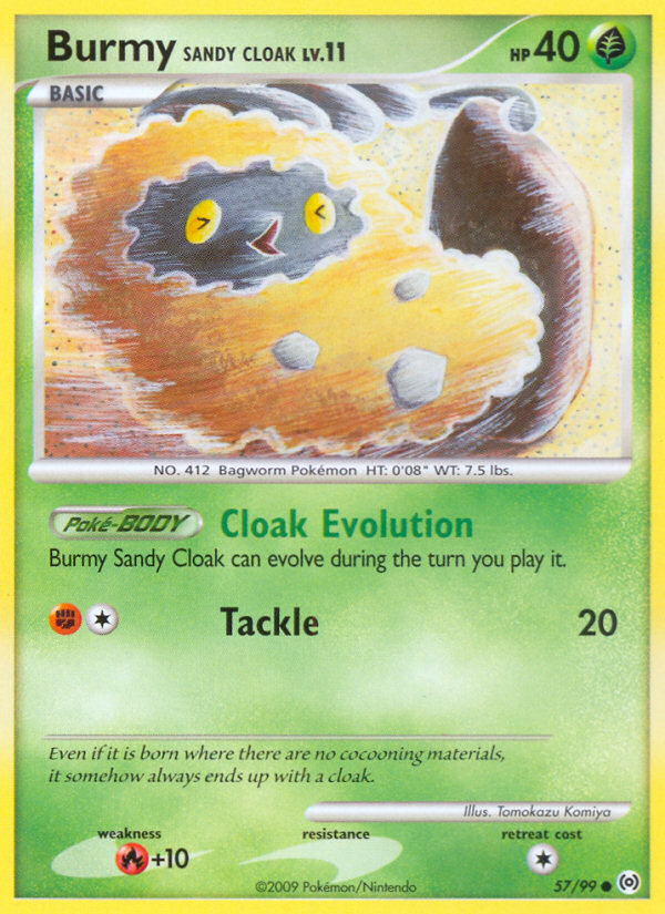 Burmy Sandy Cloak (57/99) [Platinum: Arceus] | Jomio and Rueliete's Cards and Comics