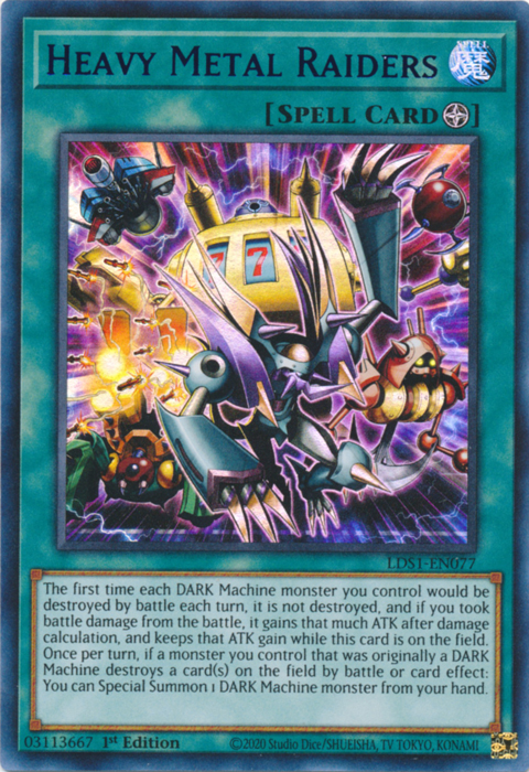 Heavy Metal Raiders (Blue) [LDS1-EN077] Ultra Rare | Jomio and Rueliete's Cards and Comics