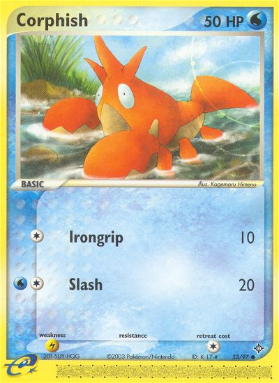Corphish (53/97) [EX: Dragon] | Jomio and Rueliete's Cards and Comics