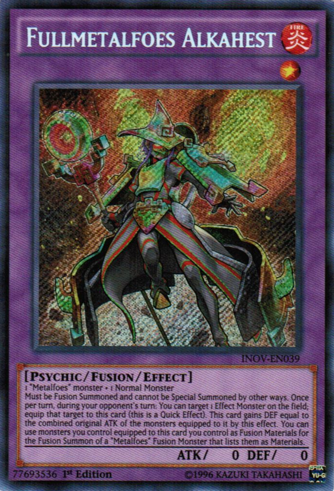 Fullmetalfoes Alkahest [INOV-EN039] Secret Rare | Jomio and Rueliete's Cards and Comics