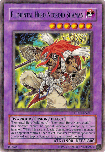 Elemental Hero Necroid Shaman [DR04-EN216] Common | Jomio and Rueliete's Cards and Comics