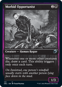 Morbid Opportunist [Innistrad: Double Feature] | Jomio and Rueliete's Cards and Comics